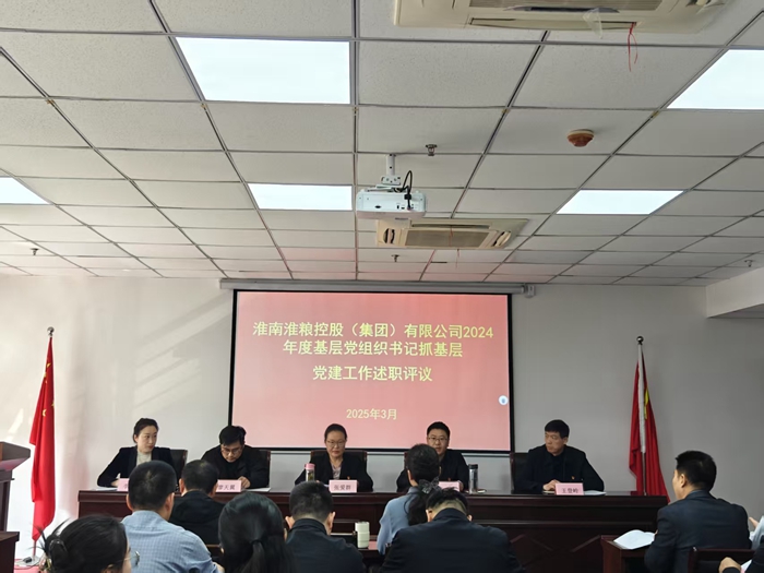 淮南淮糧控股（集團(tuán)）有限公司召開2024年度黨組織書記抓基層黨建工作述職評議會議